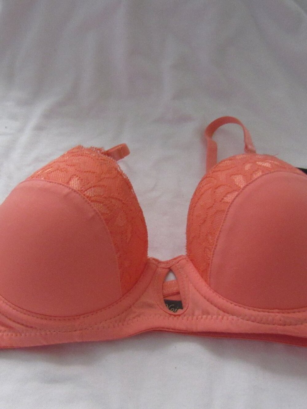 Tart Noir Orange Bra 34B NWT